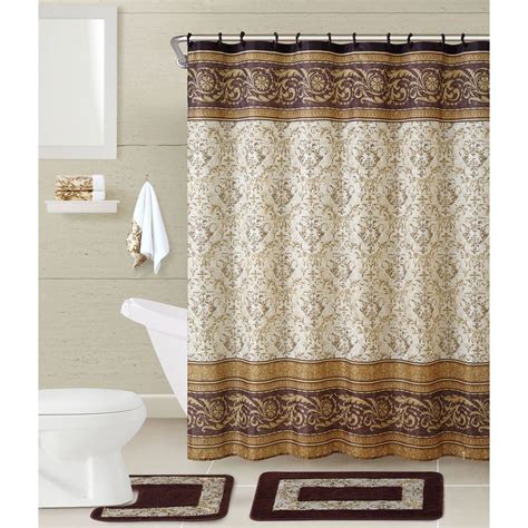 complete bathroom sets with shower curtains target